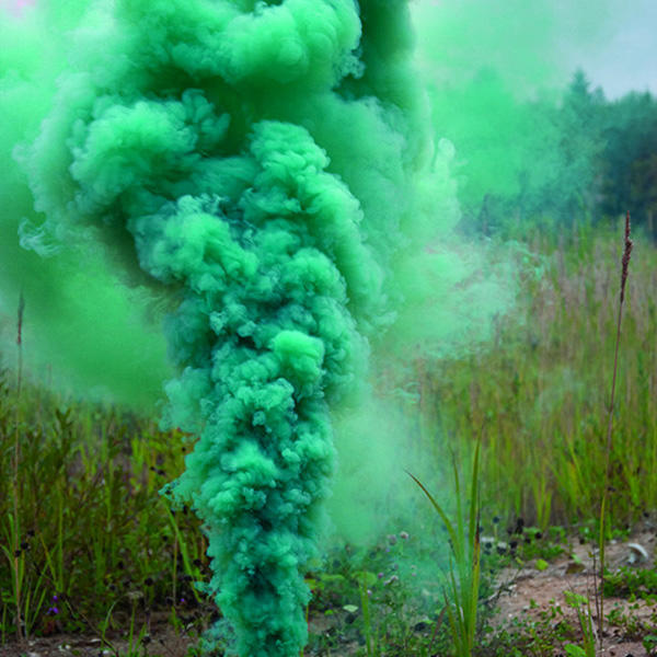 Зеленый цветной дым РС3490 165 х 35 мм. (2шт)