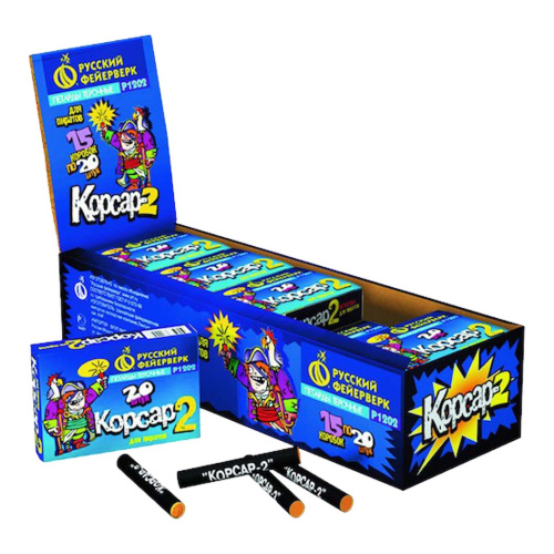 Петарды БЛОК 300 шт. Корсар 2 Р1202 (15 уп.*20 шт)  / Корсар-2 Русский фейерверк