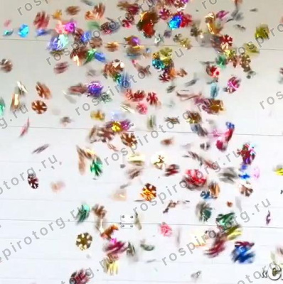 АС0335 Пневмохлопушка Снежинки-30