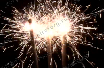 ТР154 Длинные бенгальские огни 60 см. (3 шт) Бенгальские свечи на свадьбу 600 мм