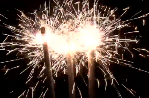 ТР154 Длинные бенгальские огни 60 см. (3 шт) Бенгальские свечи на свадьбу 600 мм