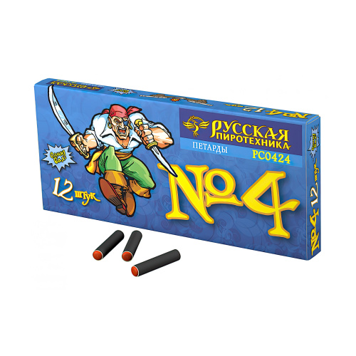 Петарды БЛОК 144 шт. РС0424 Корсар 4 / Команда корсара Моргана 4 (12 уп.*12 шт) Корсар-4