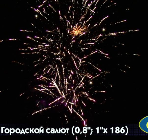 Фейерверк Р8360 Городской салют 0,8/1,0 х 186 Фейерверк Р8360 Городской салют 0,8/1,0 х 186