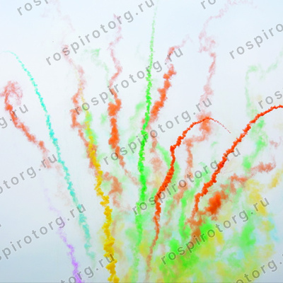 Дневной фейерверк РС3560 Дым веером: 1,4 х 25 залпов