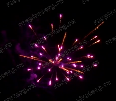 Фейерверк Р7485 Золотые Бубенцы: НОВЫЙ ЭФФЕКТ 1 х 20 залпов