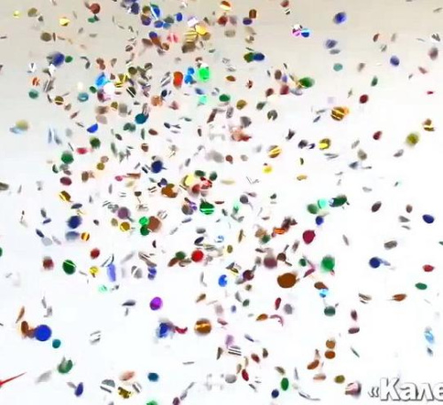 АС0154 Пневмохлопушка Калейдоскоп-50см