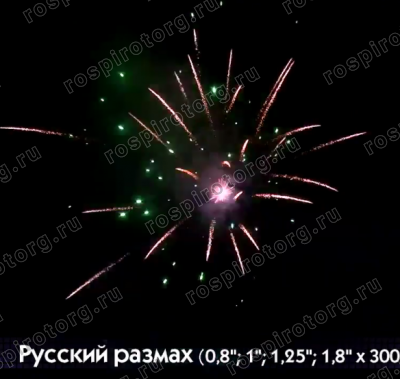 Фейерверк Р8315 Русский размах : 0,811,251,8 х 300 залпов Фейерверк Р8315 Русский размах : 0,811,251,8 х 300 залпов