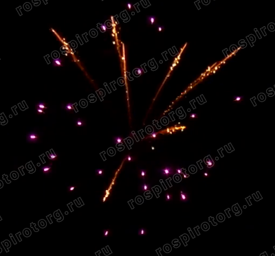 Фейерверк Р7485 Золотые Бубенцы: НОВЫЙ ЭФФЕКТ 1 х 20 залпов