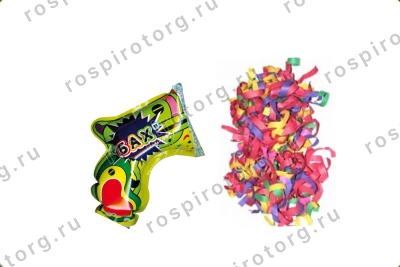 ТР705 Пистоль: надувная Пневмохлопушка - новогодний серпантин