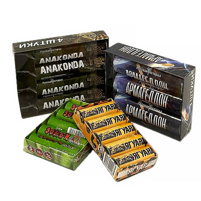 Набор мощных петард Анаконда 17 петард Мощностью Корсар-9 до Корсар-16  Русская петарда