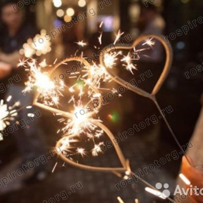 ТР162 Бенгальские огни фигурные Сердечко (2 шт)