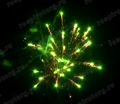 Фейерверк Р7485 Золотые Бубенцы: НОВЫЙ ЭФФЕКТ 1 х 20 залпов