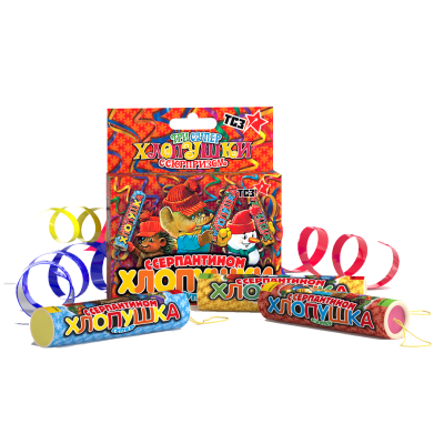 Набор 12 хлопушек на Новый год Праздничный набор (4 уп.*3 шт) конфетти с игрушкой Набор 12 хлопушек на Новый год Праздничный набор (4 уп.*3 шт) конфетти с игрушкой