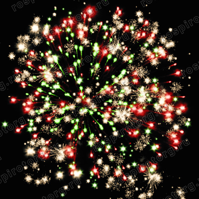 Фейерверк РС6060 Коралловый риф 0,6 х 100 залпов Русская пиротехника