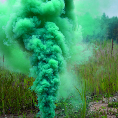 Зеленый и желтый цветной дым для фотосессий РС3495 115 х 40 мм. (4 шт)