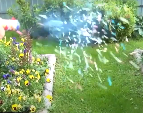 Хлопушки БЛОК 32 шт. с золотым конфетти 90 мм. РС1805