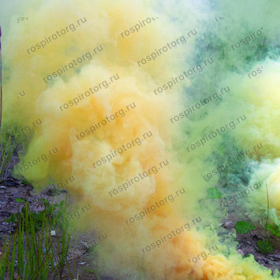 Оранжевый и желтый цветной дым для фотосессий РС3480 125 х 25 мм. (4шт)