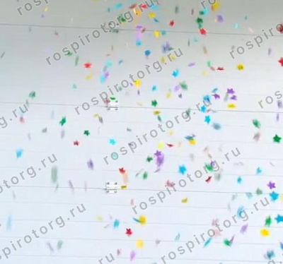 Пневмохлопушка АС0151 Звездопад (бумажные звезды) 50 см.