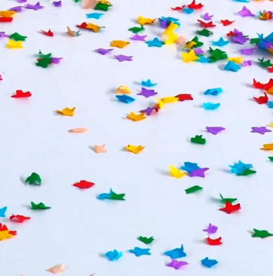 Пневмохлопушка АС0151 Звездопад (бумажные звезды) 50 см.