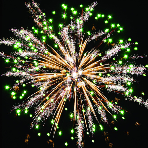 Салют РС7330 Новогодний сюрприз (1,0 х 48 залпов) Русская пиротехника /аналог Салют РС7331