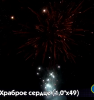 Фейерверк Р7518 Храброе сердце: 1 х 49 залпов