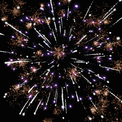 Римская свеча РС5328 Новогодний мандарин 1,0 х 5 залпов (1 шт)