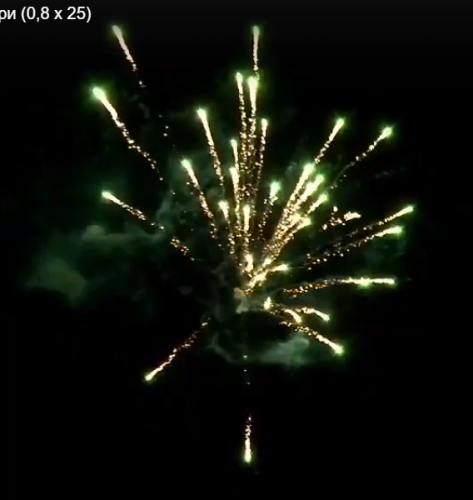 Салют РС6390 Снегири (0,8 х 25 залпов) Русская пиротехника