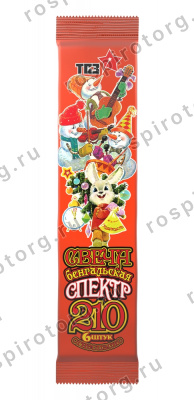 ТР160 Свеча бенгальская 210 Спектр (толстая разноцветная 6 шт)