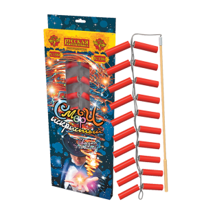 Петарда наземная РС1384 связка волчков Искристый смерч Петарда наземная РС1384 связка волчков Искристый смерч